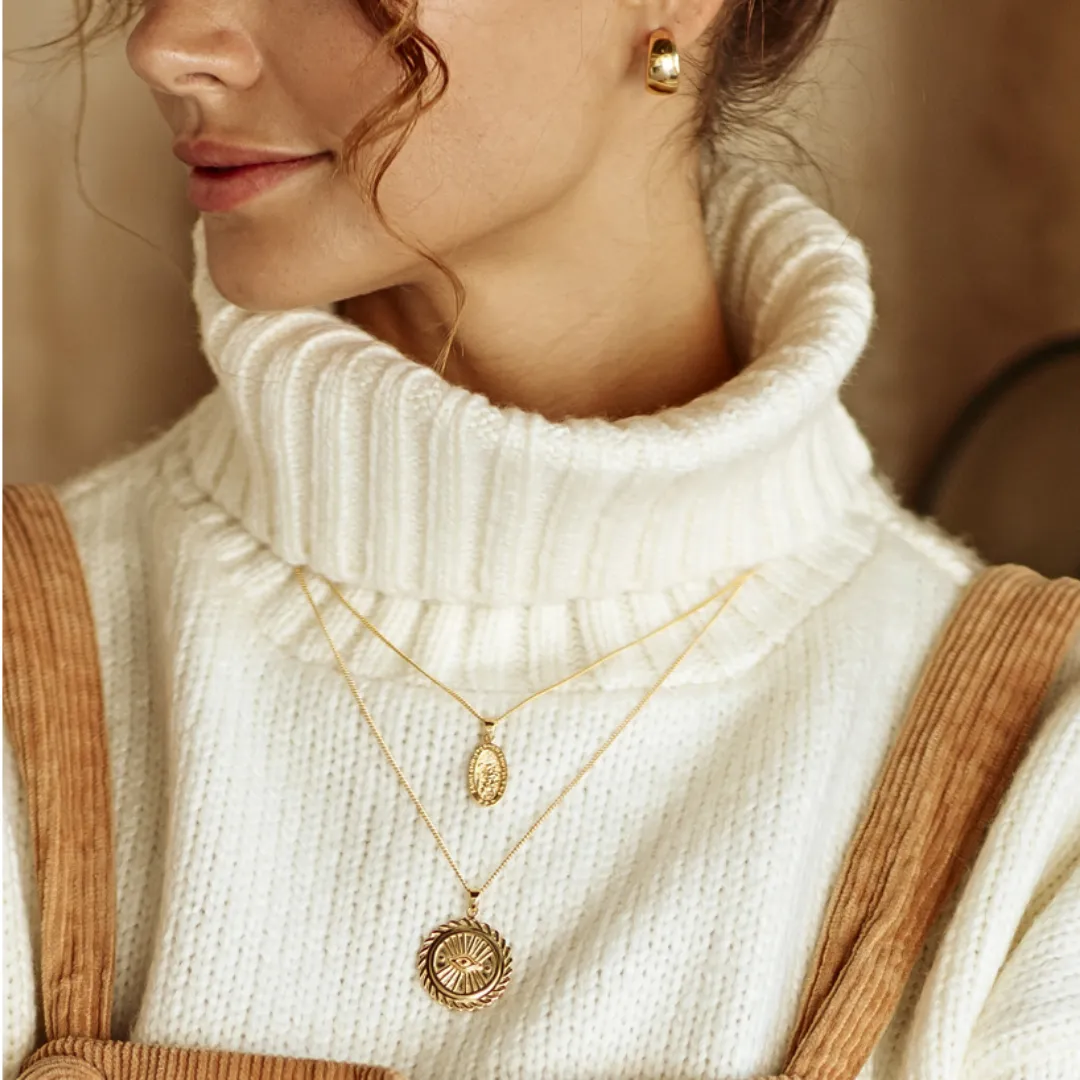 SUZANNE 'PROTECTION' NECKLACE PENDANT - GOLD sold by Pusca product image thumbnail 2