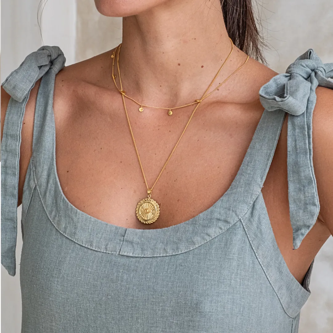 SUZANNE 'PROTECTION' NECKLACE PENDANT - GOLD sold by Pusca product image thumbnail 3