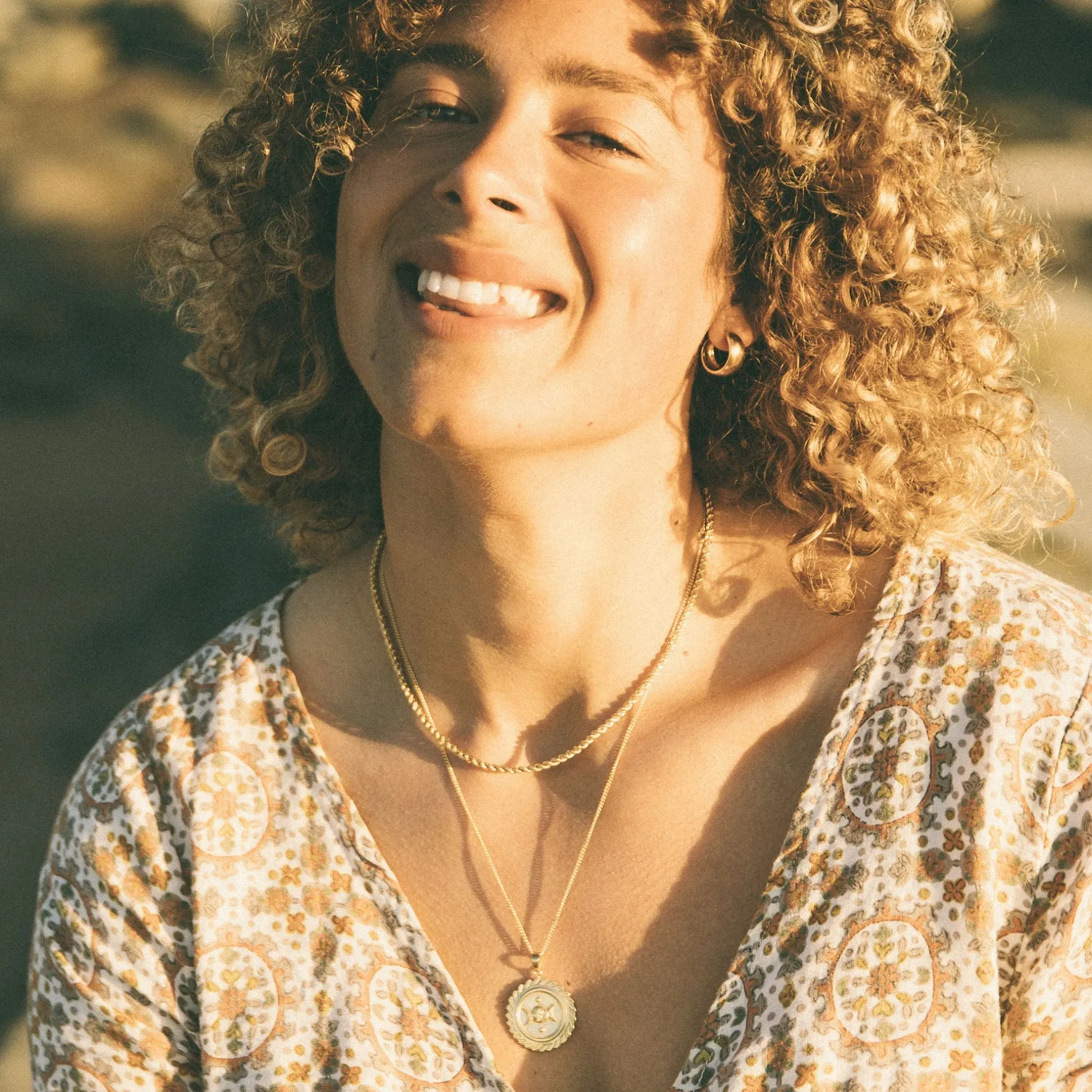 SUZANNE 'PROTECTION' NECKLACE PENDANT - GOLD sold by Pusca product image thumbnail 5