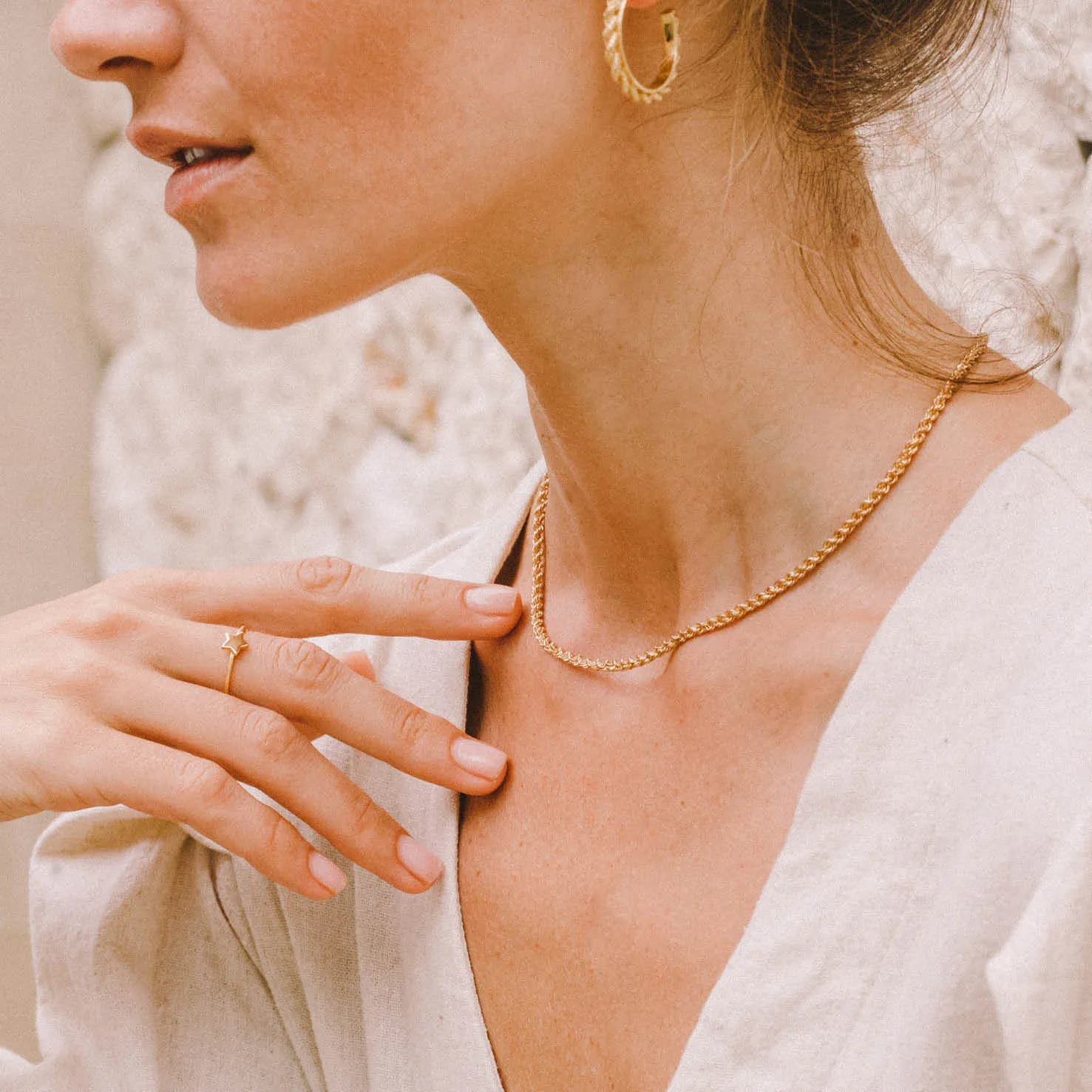 Rhode Island Twisted Rope Chain - Gold sold by PUSCA JEWELS product image thumbnail 2