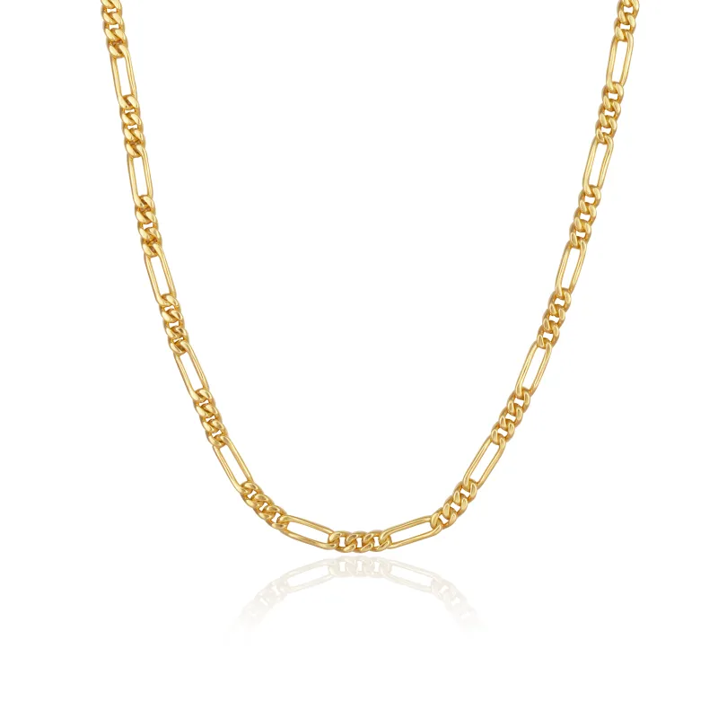 Minimalist Figari Chain Necklace - Gold made by Pusca