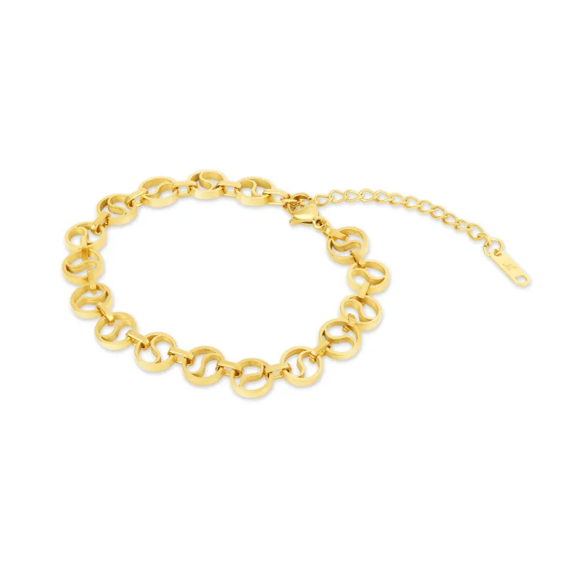 Santorini Chain Bracelet - Gold sold by PUSCA JEWELS