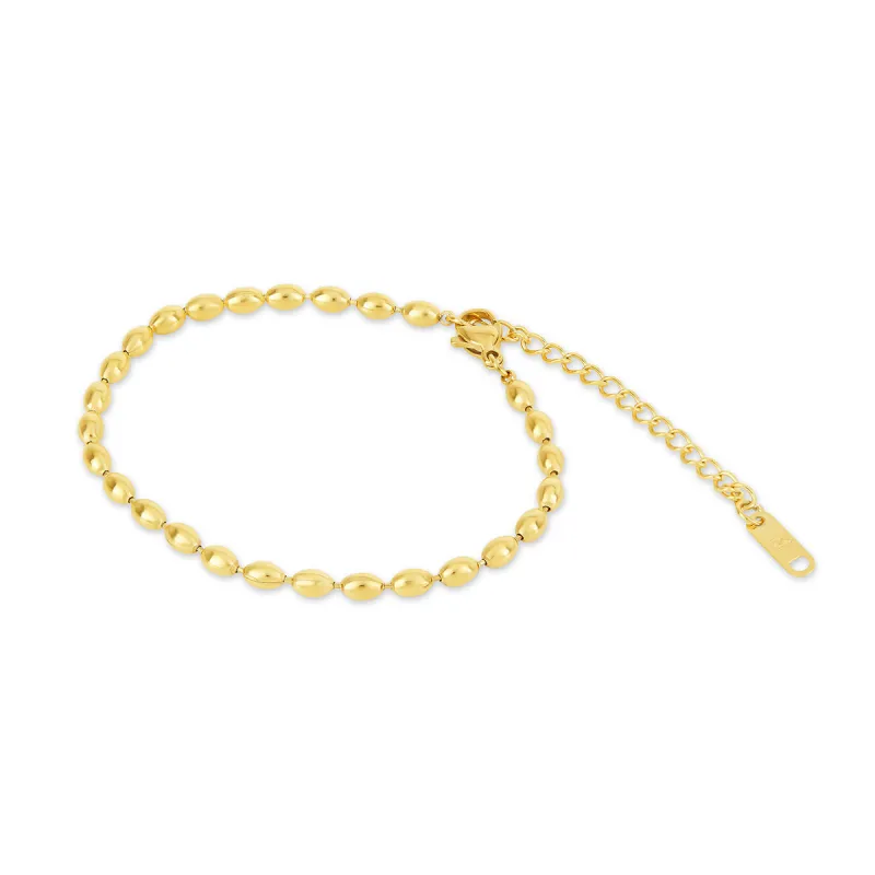 Bead Chain Bracelet - Gold sold by Pusca