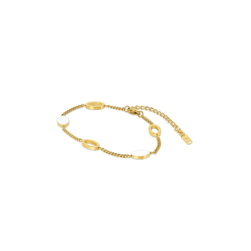 Angellica Oval Pendant Bracelet - Gold sold by Pusca