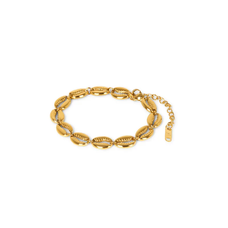 Shell Link Chain Bracelet - Gold sold by Pusca