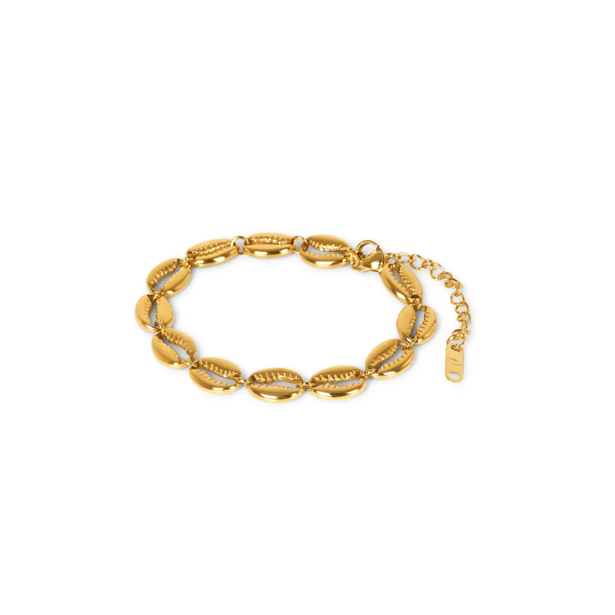 Shell Link Chain Bracelet - Gold sold by Pusca