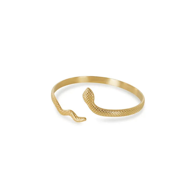 Serpent Bangle Bracelet - Gold sold by Pusca
