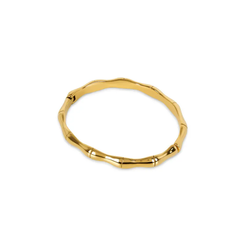 Bamboo Bangle Bracelet  - Gold sold by Pusca