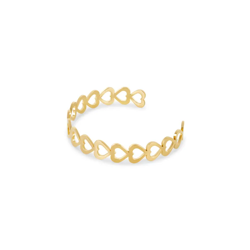 Adored Bangle Bracelet - Gold sold by Pusca