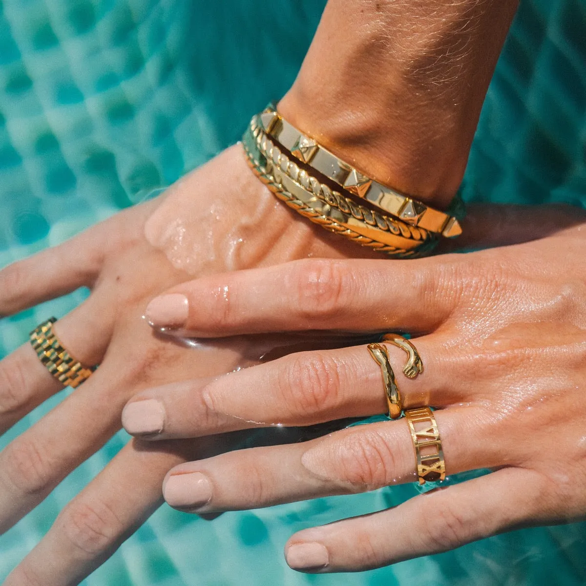 Stud Bracelet - Gold sold by PUSCA JEWELS product image thumbnail 5