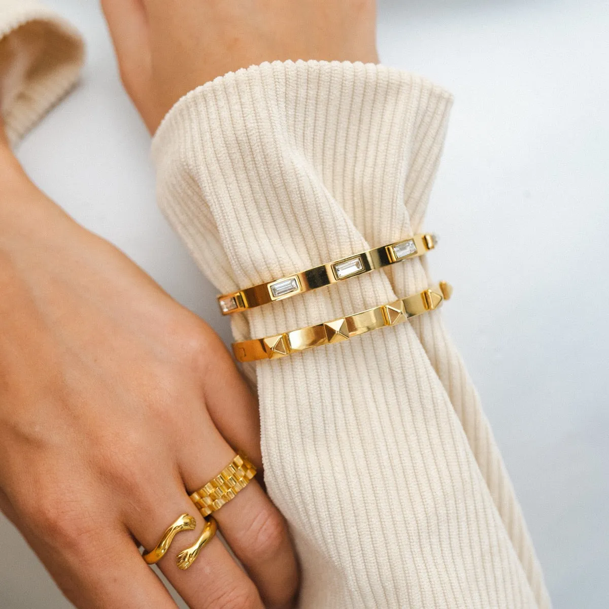 Stud Bracelet - Gold sold by PUSCA JEWELS product image thumbnail 3