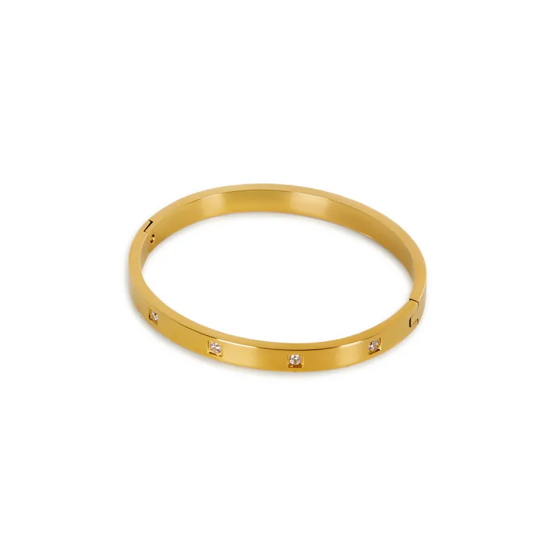 Box Stone Bracelet - Gold sold by Pusca