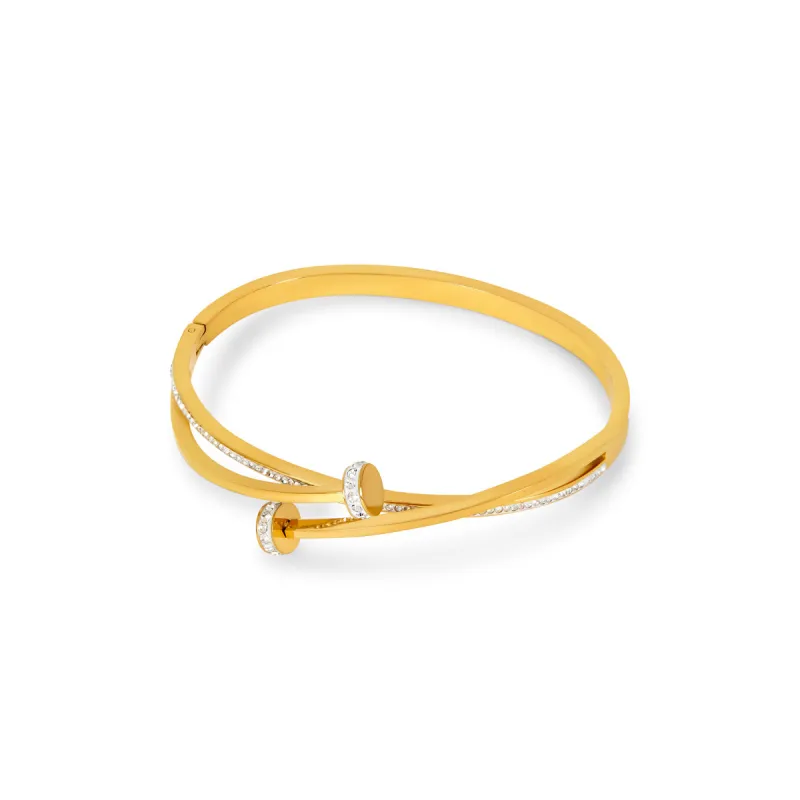 Nail Stone Bracelet - Gold sold by Pusca