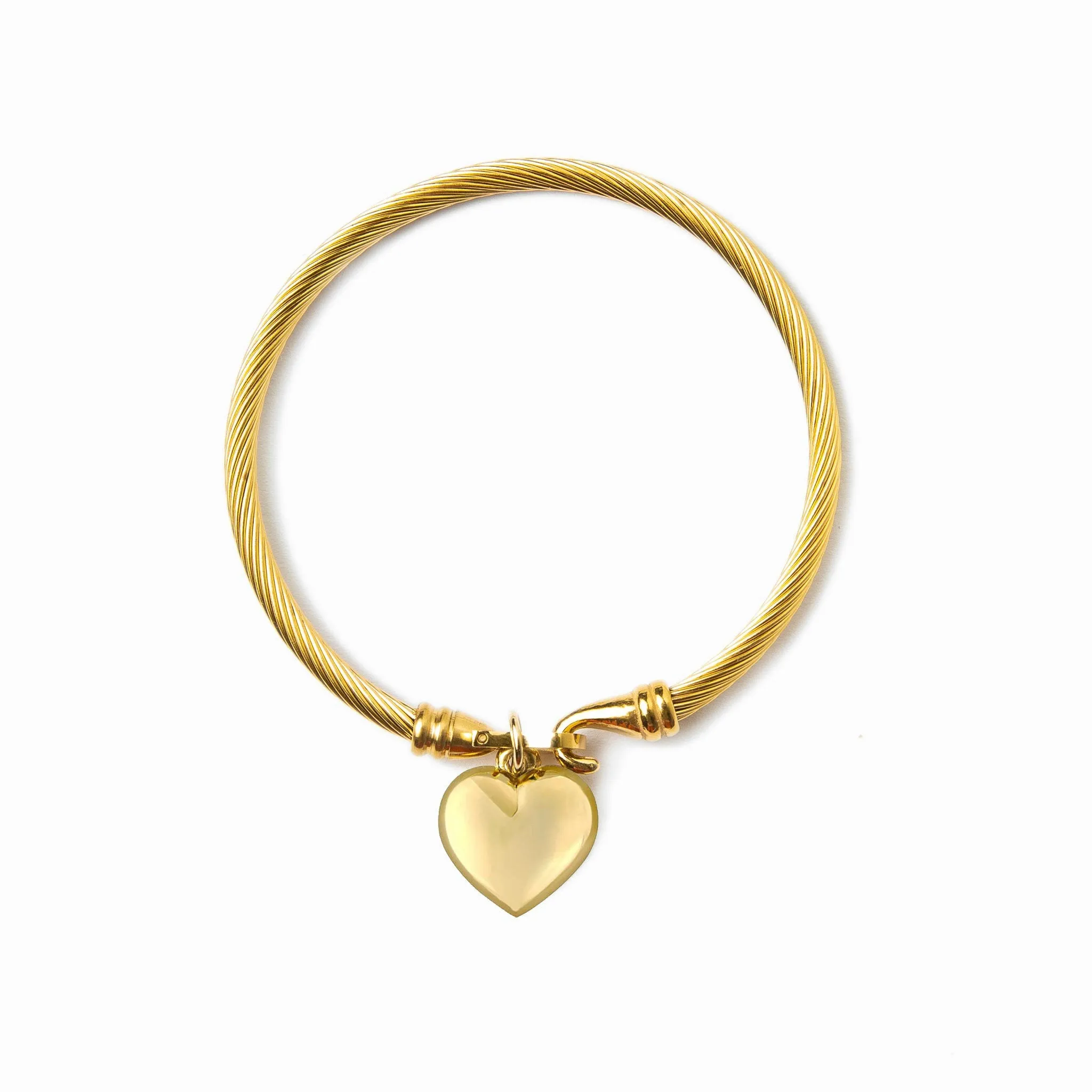 Heart Pendant Bracelet - Gold sold by Pusca