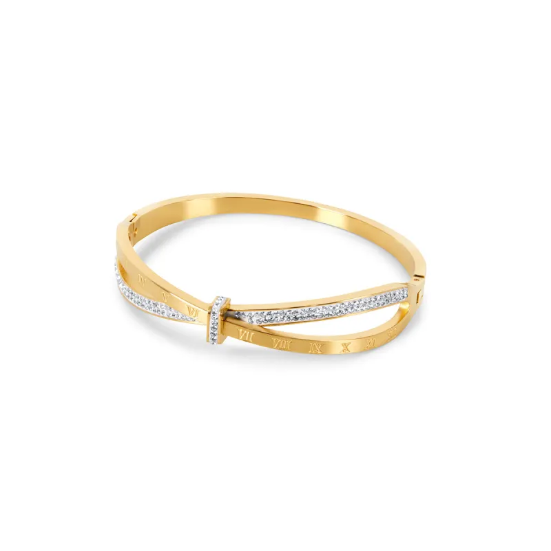 Riviera Bangle Bracelet - Gold made by Pusca