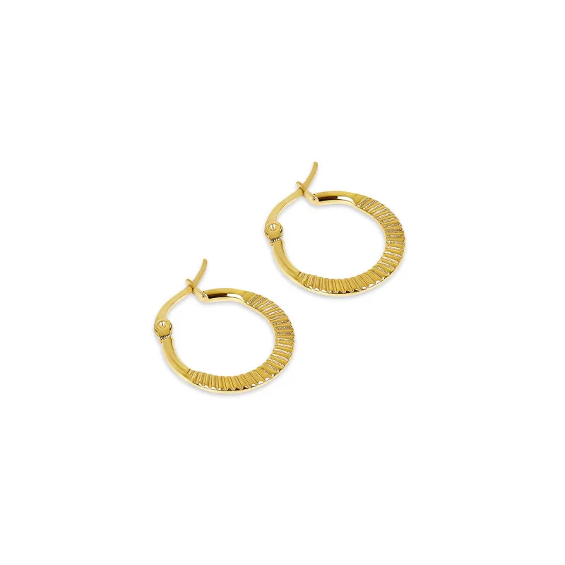 Catania Huggie Earrings - Gold sold by PUSCA JEWELS