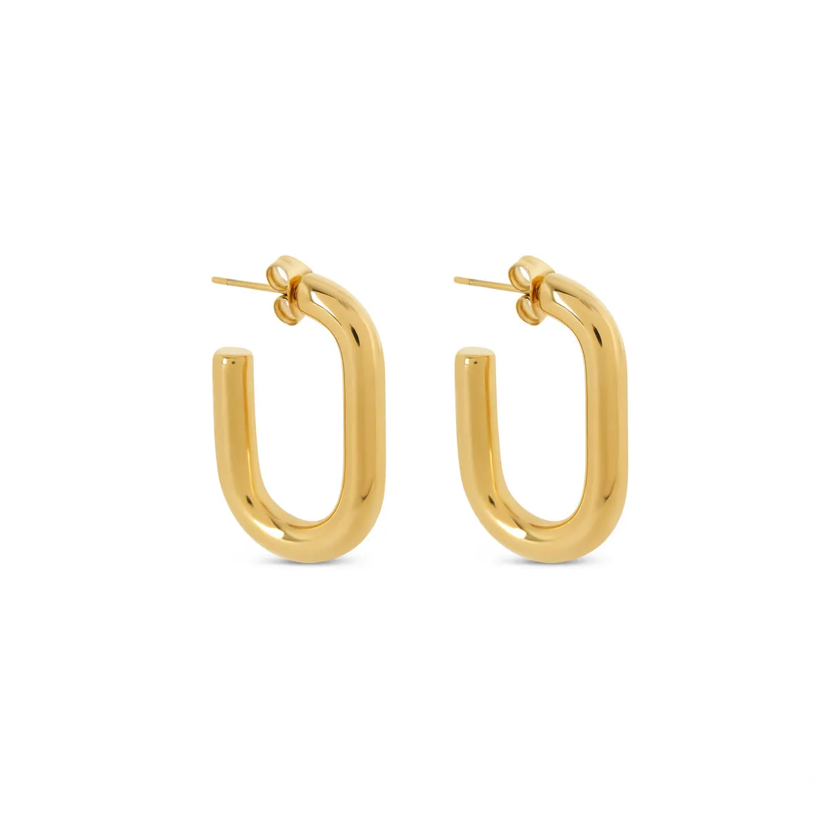 Piper Hoop Earrings - Gold sold by Pusca