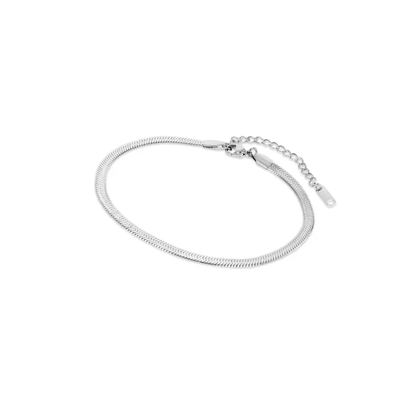 Snake Chain Anklet - Silver sold by PUSCA JEWELS