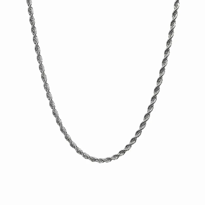Rope Chain Necklace - Silver sold by PUSCA JEWELS