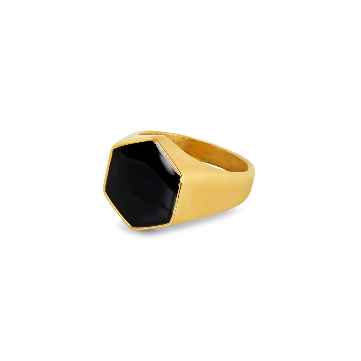 Onyx Ring - Gold sold by Pusca