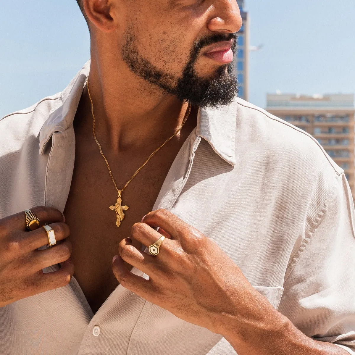 Hex Ring - Gold sold by Pusca product image thumbnail 2