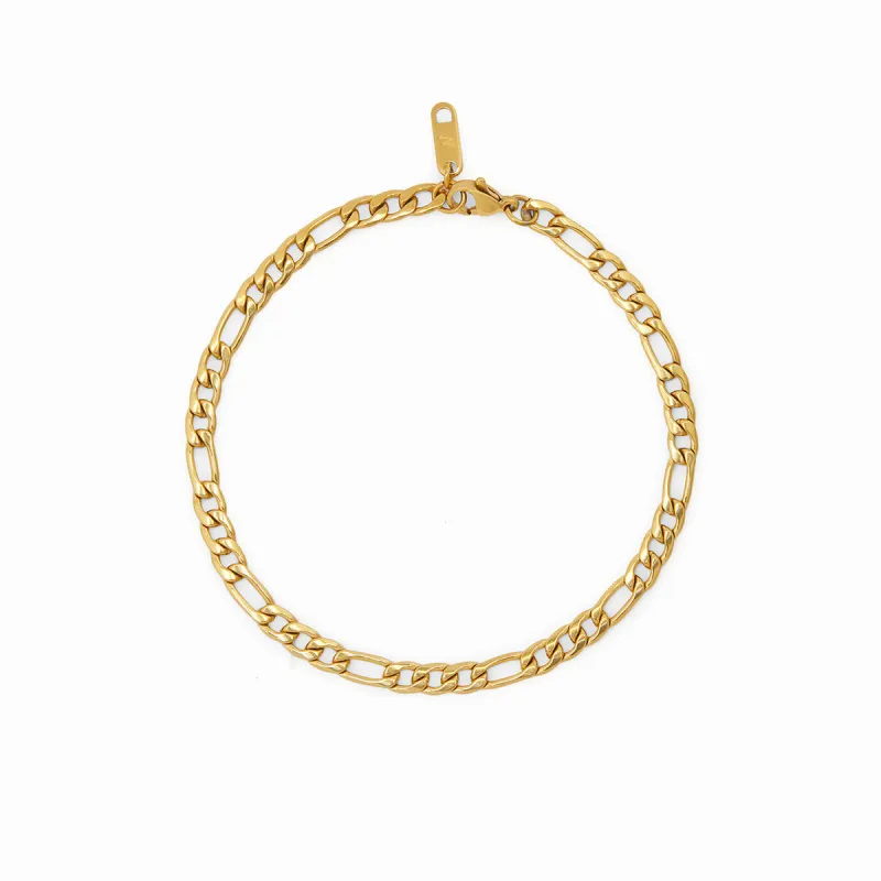 Figaro Bracelet - Gold sold by Pusca