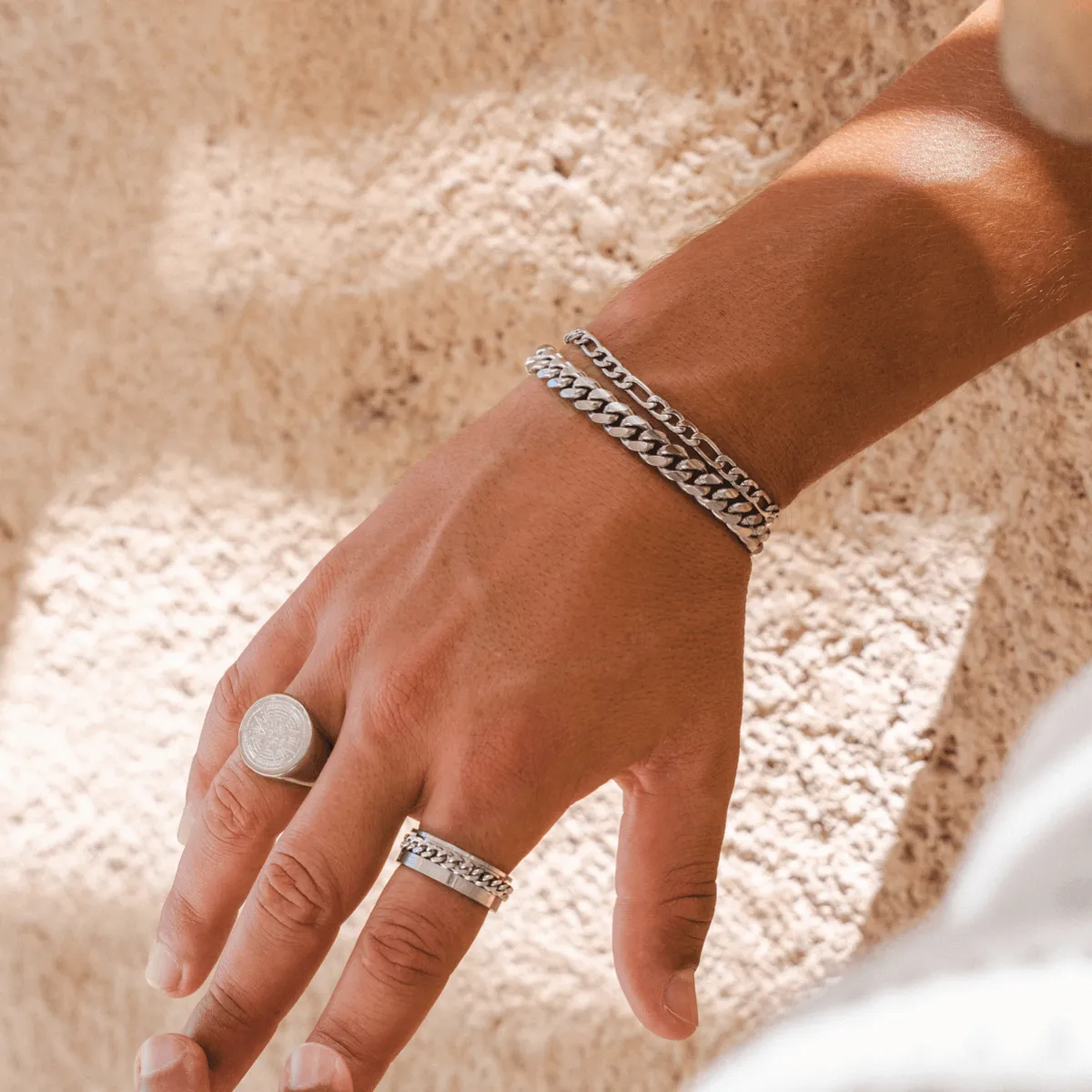 Curb Chain Bracelet - Silver sold by Pusca product image thumbnail 4