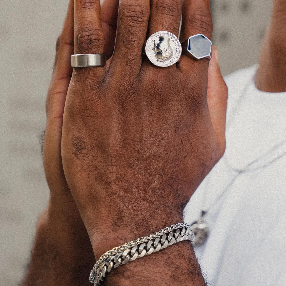 Curb Chain Bracelet - Silver sold by Pusca product image thumbnail 3