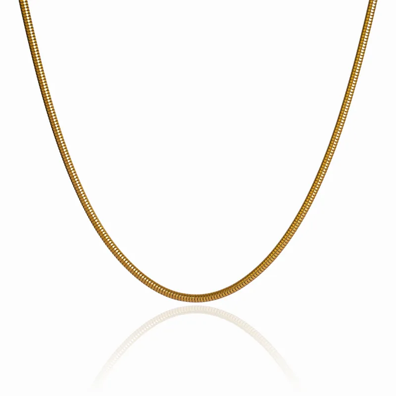 Snake Chain Necklace - 18K Gold Plated sold by Pusca
