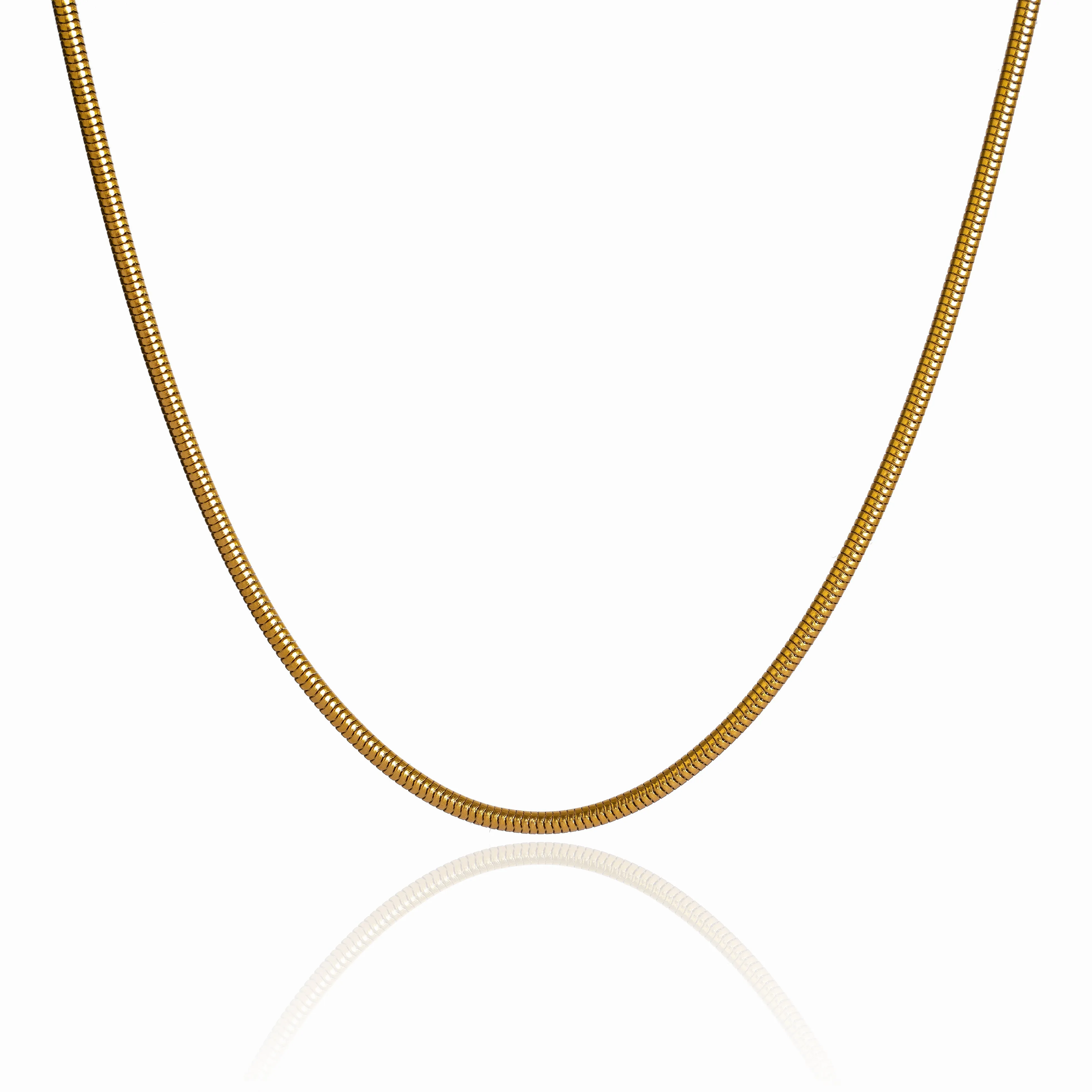 Snake Chain Necklace - 18K Gold Plated sold by Pusca
