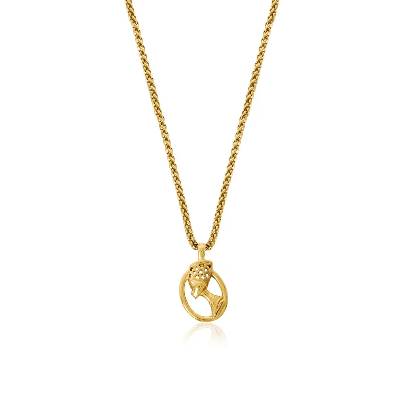 Pharaoh Pendant Necklace - Gold sold by PUSCA JEWELS