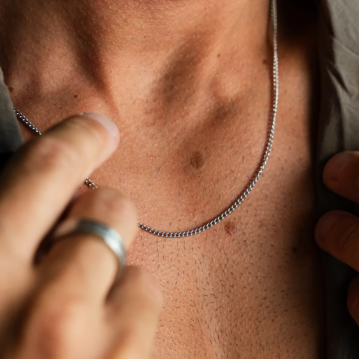 Minimal Chain Necklace - Silver sold by Pusca product image thumbnail 2