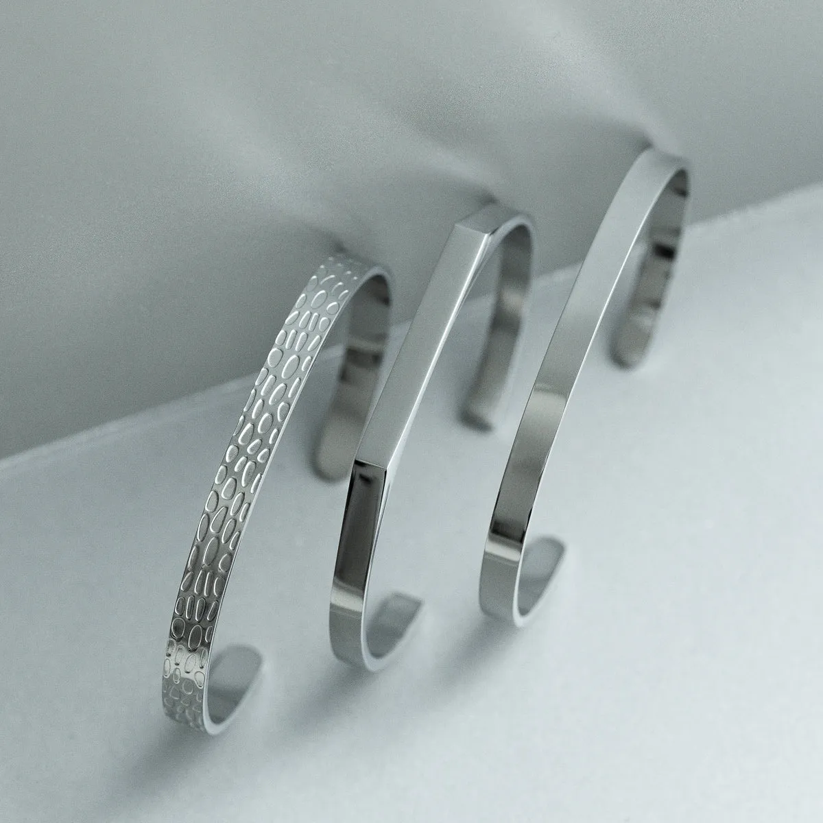 Adjustable Cuff Bangle - Silver sold by Pusca product image thumbnail 5