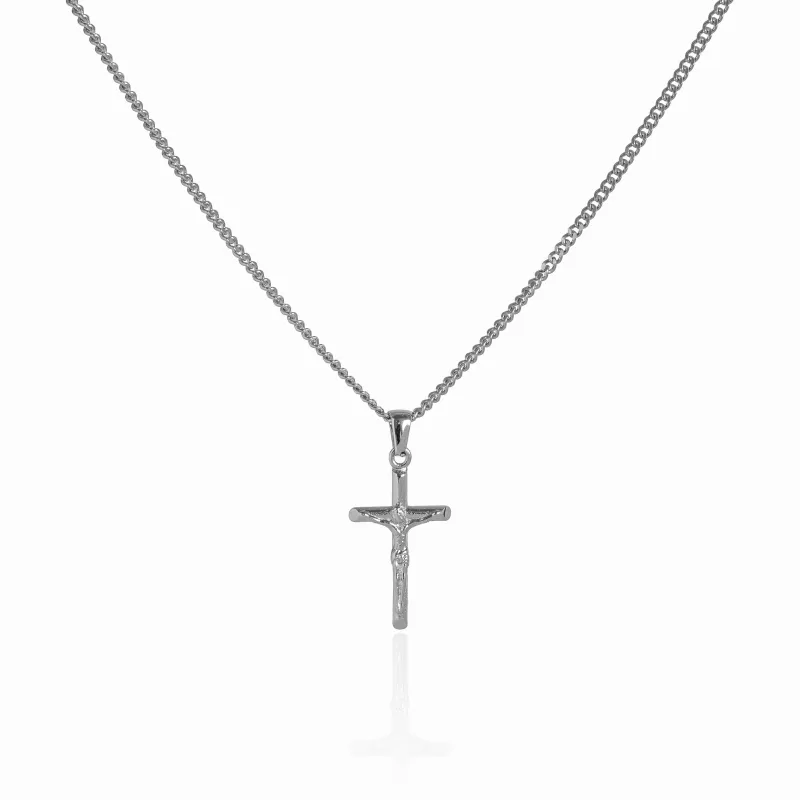 Cross Pendant Necklace - Silver sold by Pusca