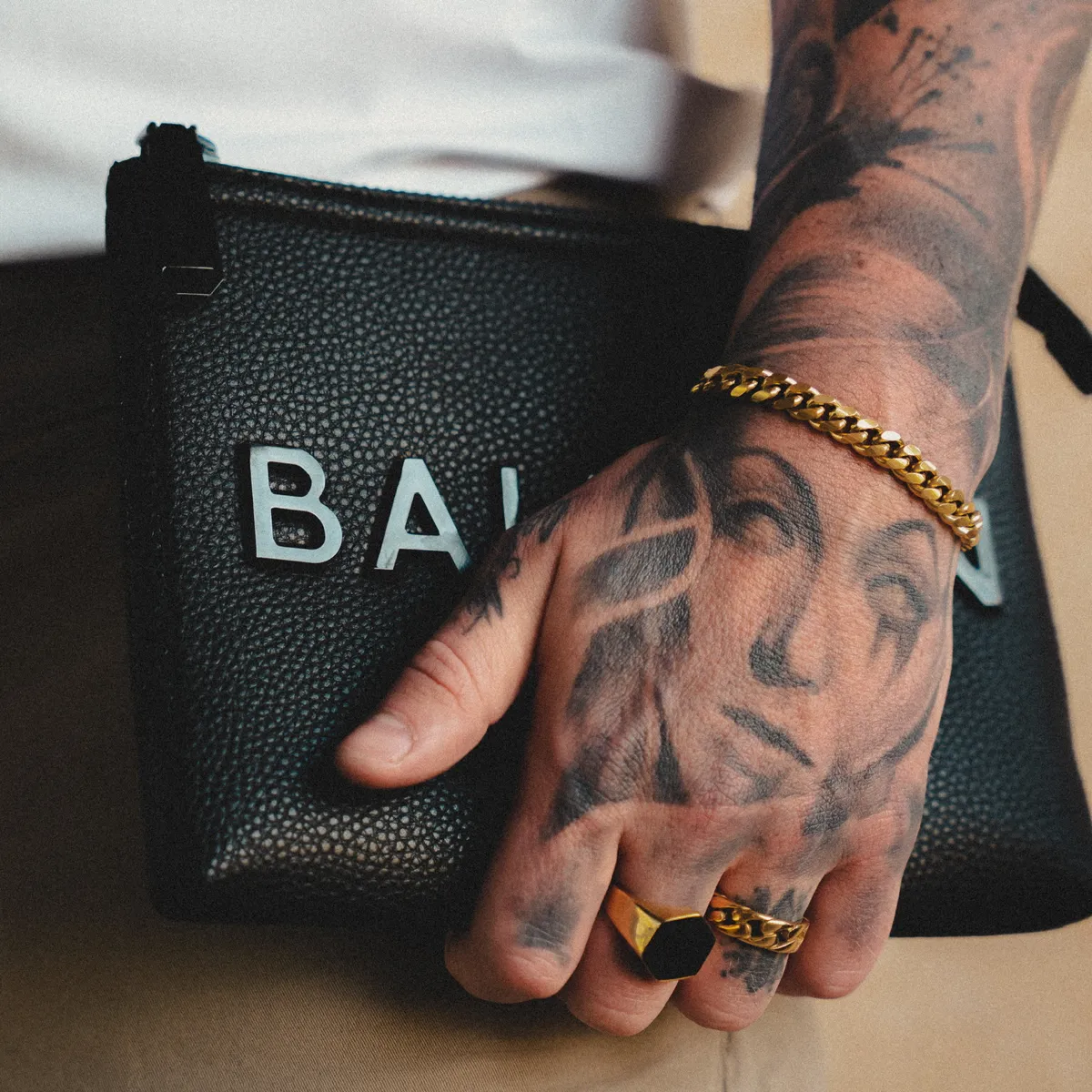 Curb Chain Bracelet X Curb Chain Necklace Set - 18K Gold sold by Pusca product image thumbnail 3