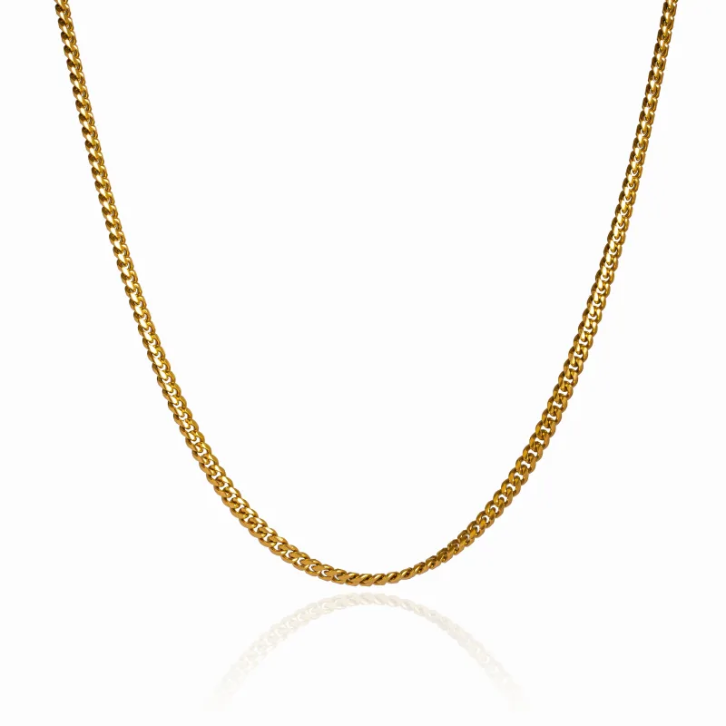 Curb Chain Necklace - 18K Gold Plated sold by Pusca