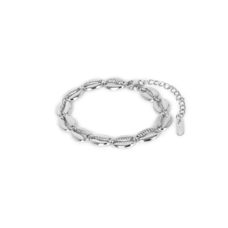 Shell Link Chain Bracelet - Silver sold by Pusca