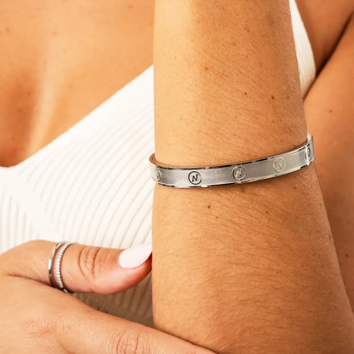 Nevaeh Paradise Bangle - Silver sold by Pusca product image thumbnail 3
