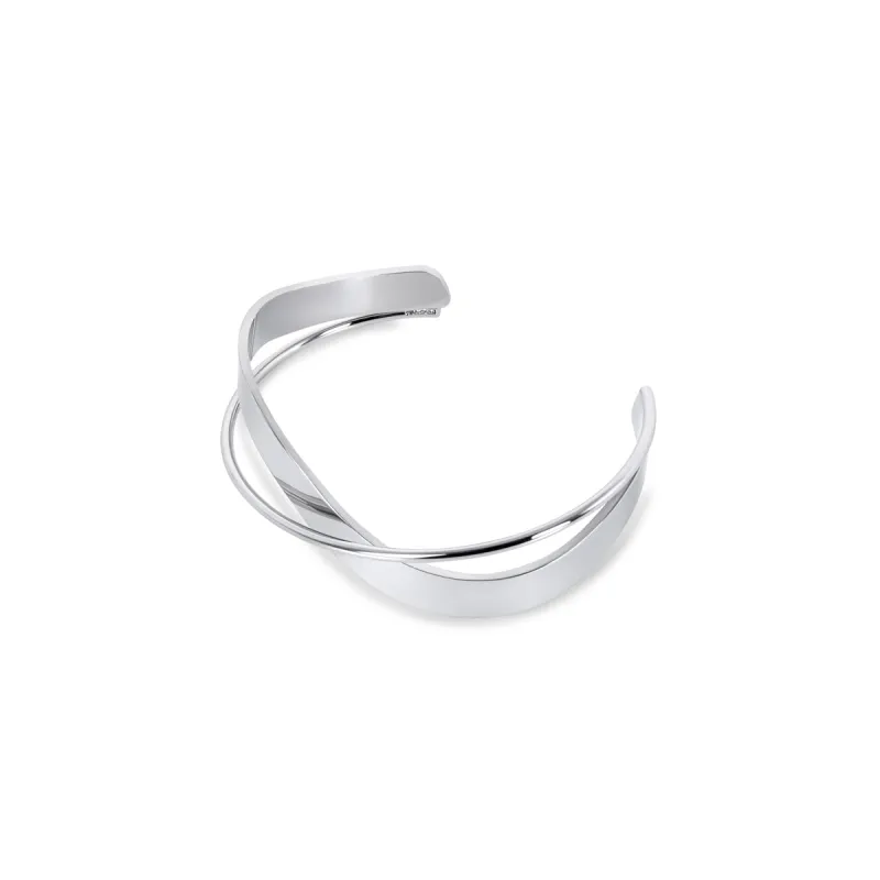 Intertwine Bangle Bracelet  - Silver sold by Pusca