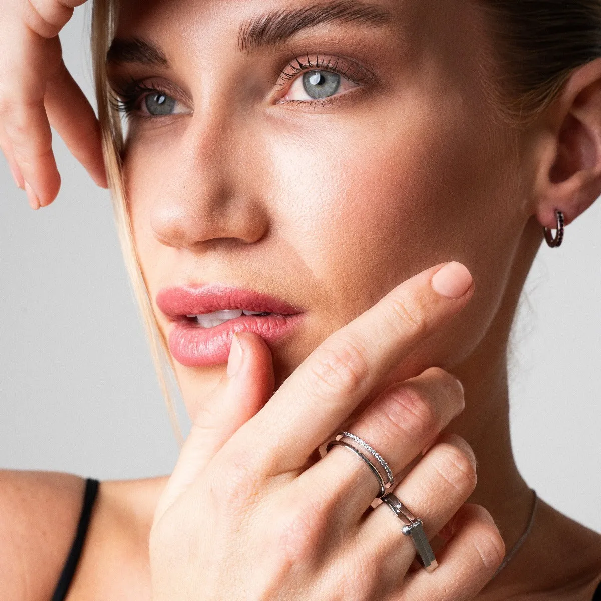 Flat Screwed Ring - Silver sold by Pusca product image thumbnail 5