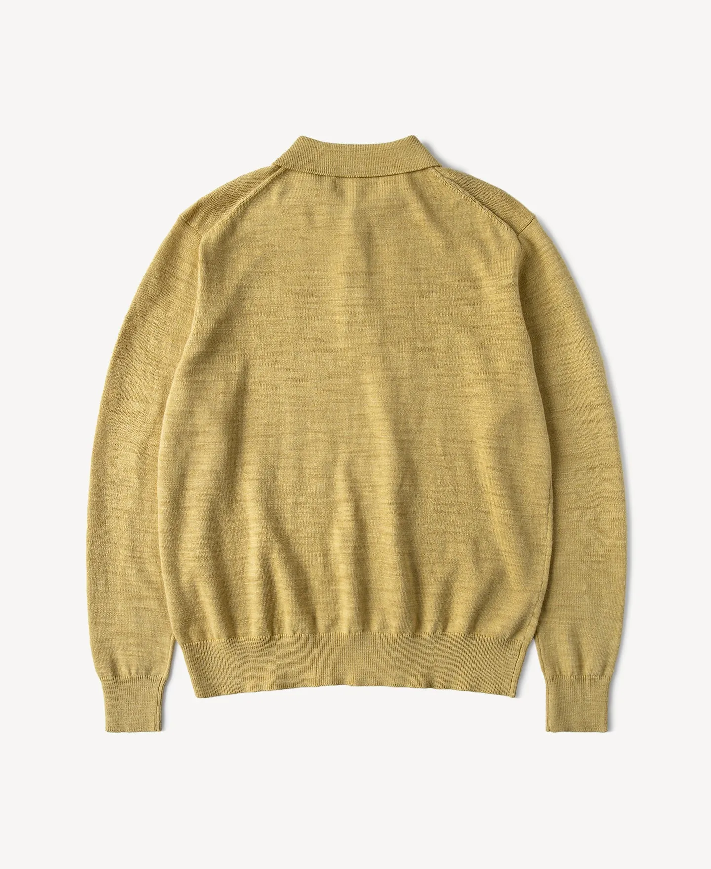 Slub Cotton Long Sleeve Knit Polo sold by Time Catcher product image thumbnail 2