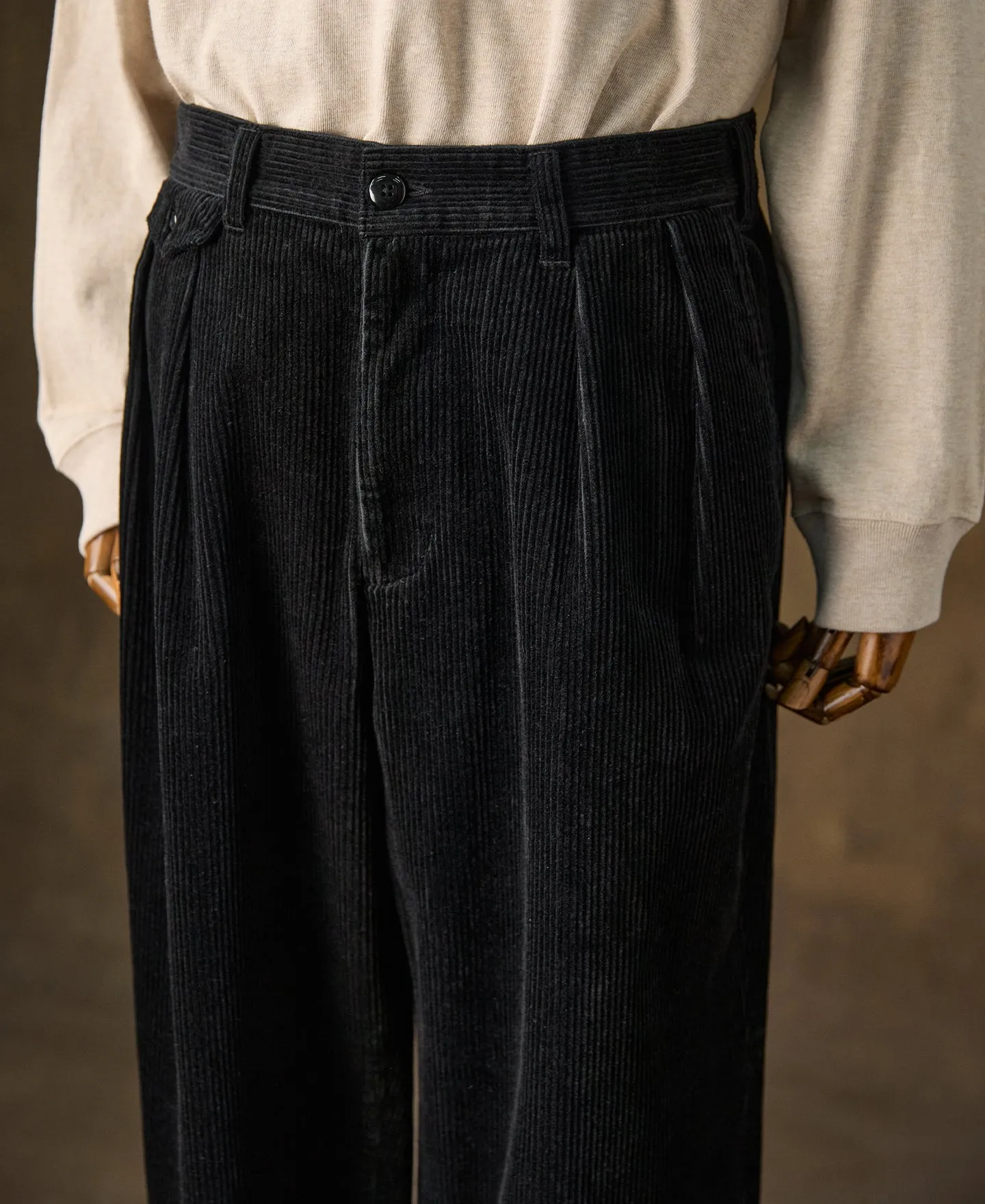 1960s Double Pleated Corduroy Trousers sold by Time Catcher product image thumbnail 4