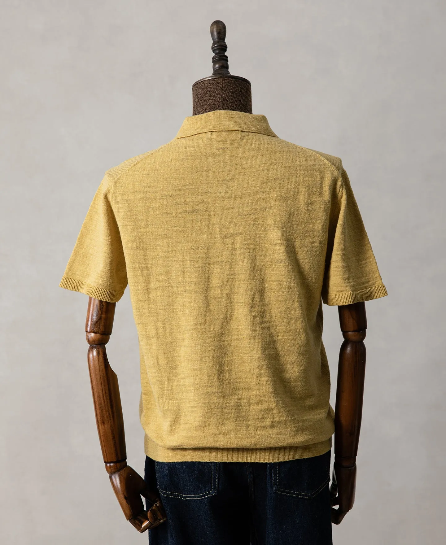 Lightweight Slub Cotton Knit Polo sold by Time Catcher product image thumbnail 5