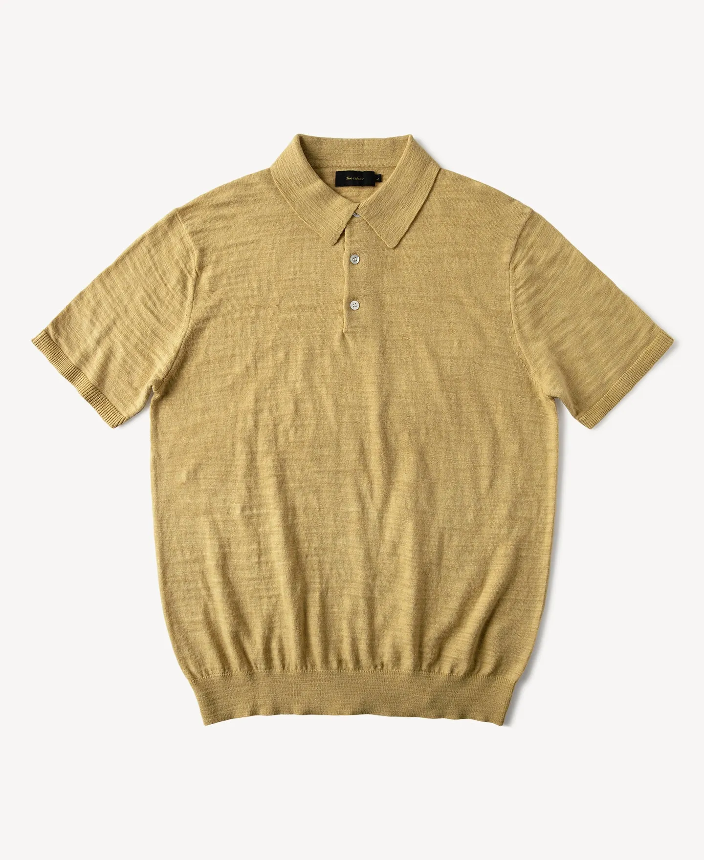 Lightweight Slub Cotton Knit Polo sold by Time Catcher