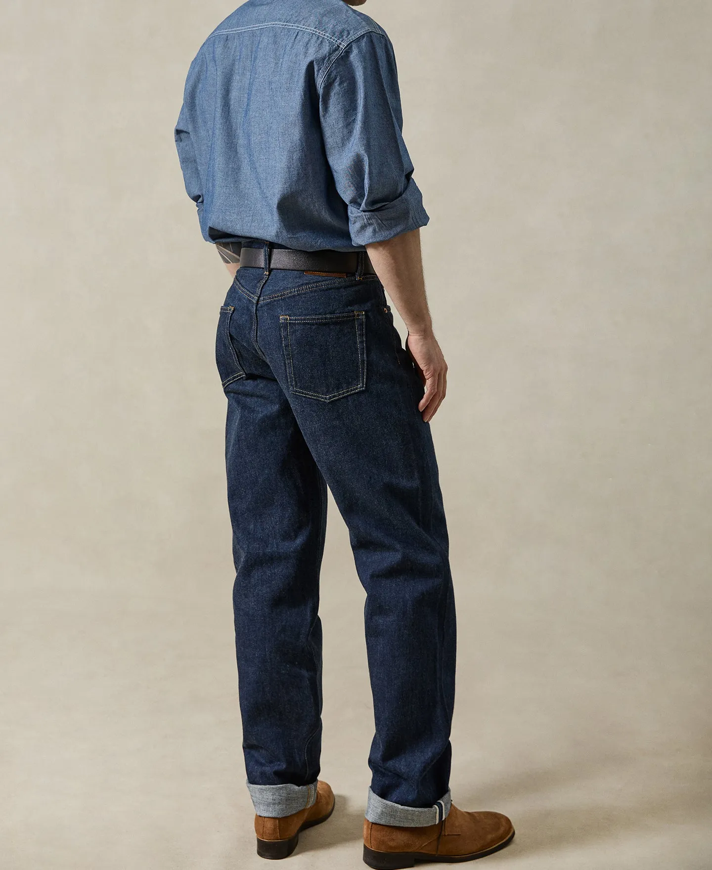 1955 Classic Biker Selvedge Denim Jeans sold by Time Catcher product image thumbnail 5