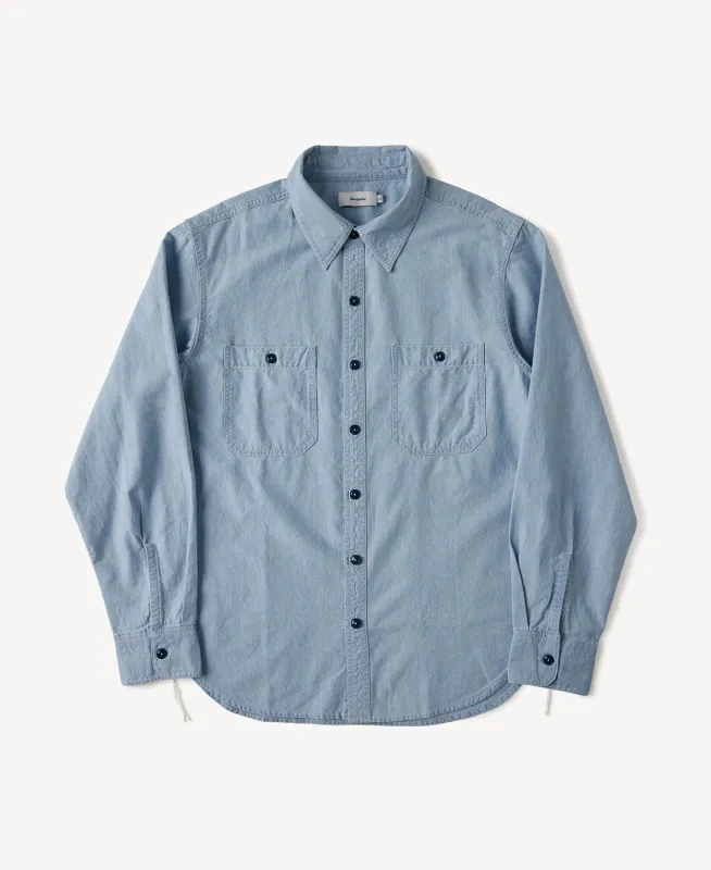 Military Wash Chambray Workshirt sold by Time Catcher