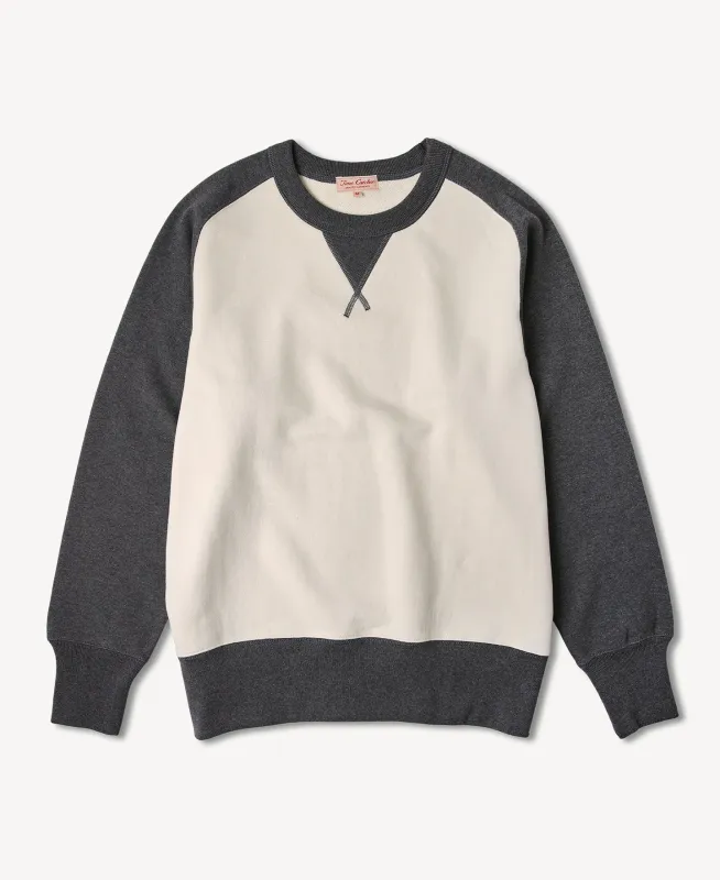 Contrast-Tipped Loopwheel Crewneck Sweatshirt sold by Time Catcher
