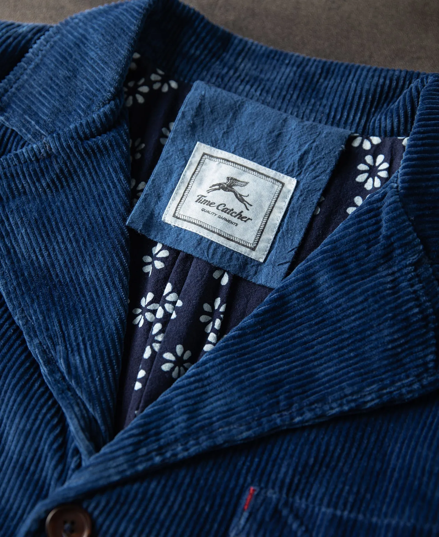 French Indigo-Dyed Corduroy Work Jacket sold by Time Catcher product image thumbnail 4
