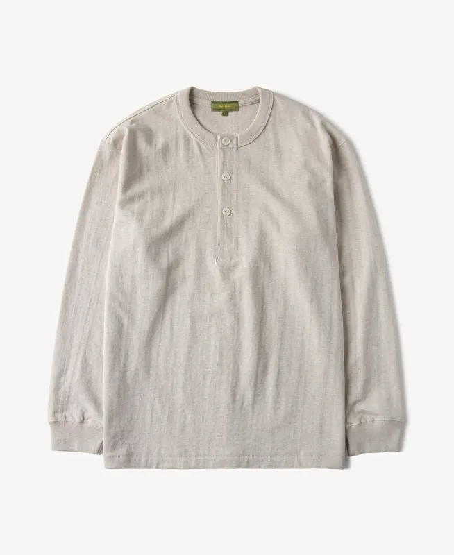 1930s Loopwheel Cotton Henley Shirt sold by Time Catcher