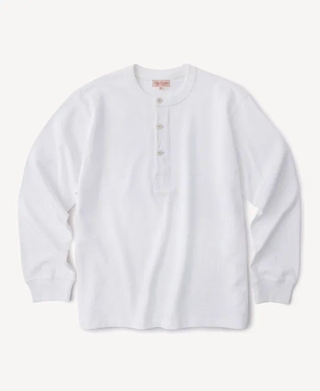 1930s Loopwheel Cotton Henley Shirt sold by Time Catcher